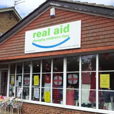 A Real Aid charity shop front